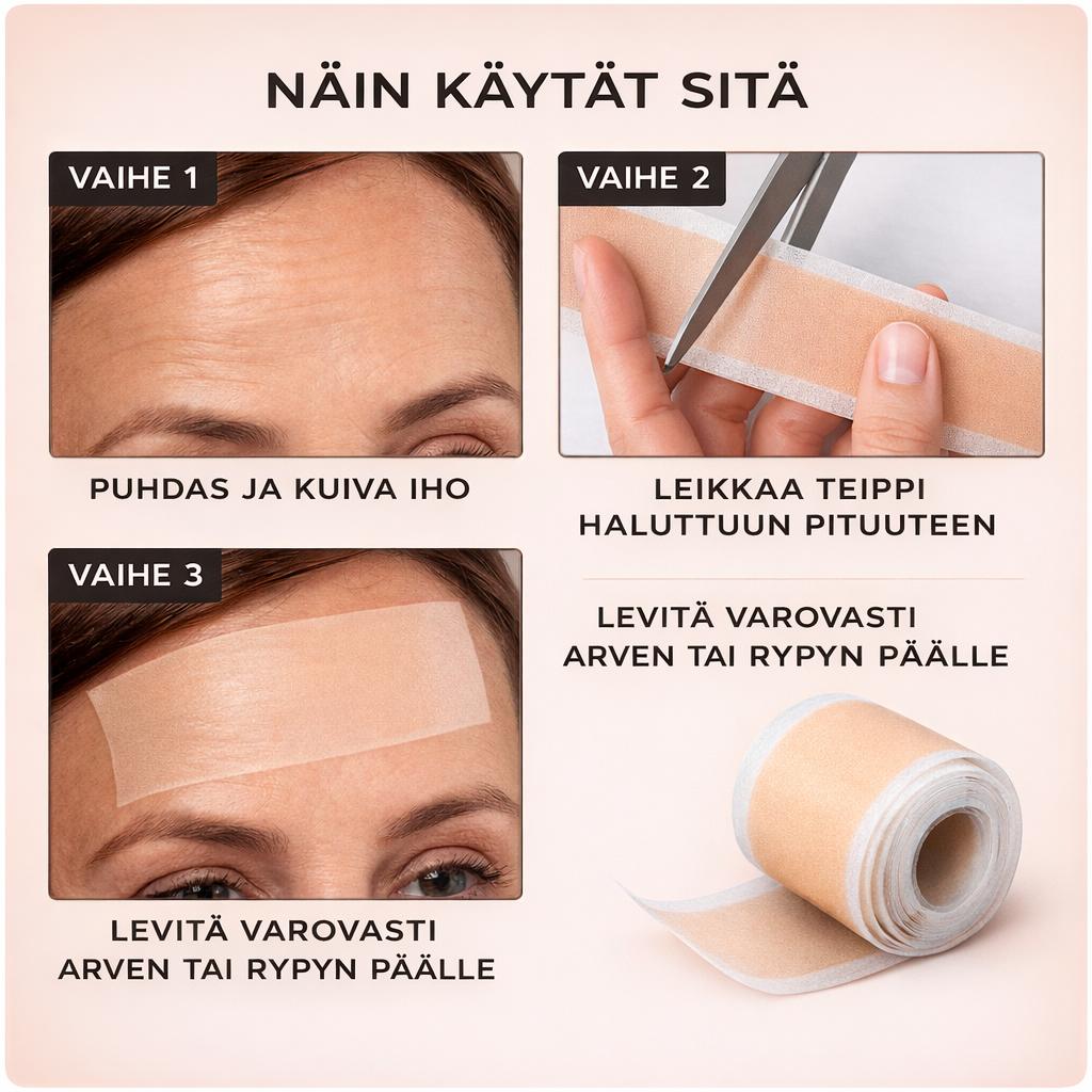 Silvora™ silikoniteippi arville ja ryppyille